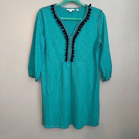 Boden Carina Jersey Tunic Pom Pom Mini Dress Size 8R 8 Regular - Picture 3 of 7